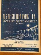 Bladmuziek "Als de Sterren Twink'len", Ophalen of Verzenden, Zo goed als nieuw, Artiest of Componist