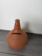 Handgemaakte Terracotta Spaarpot – Authentiek Aardewerk, Ophalen of Verzenden, Zo goed als nieuw, Steen, Aardewerk of Keramiek