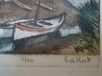 kleurenets Schelde kreekje Antwerpen, Cornelis de Kort 3/50, Antiek en Kunst, Verzenden