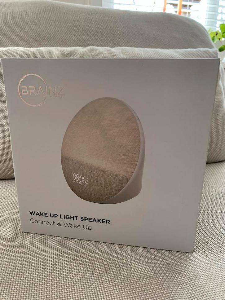 Brainz Philips Wake Up Light Speaker | nieuwstaat, Witgoed en Apparatuur, Wekkers, Nieuw, Ophalen of Verzenden