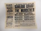 Abraham Lincoln reward poster reproduced, ?, Zo goed als nieuw, Historical Documents co., ?