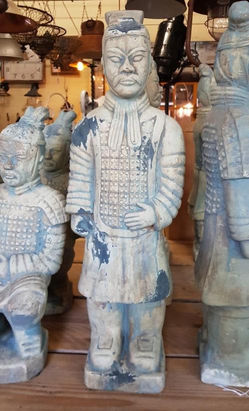 Beelden uit het terracotta leger van China Xian tuinbeeld, Tuin en Terras, Tuinbeelden, Zo goed als nieuw, Mensenbeeld, Steen