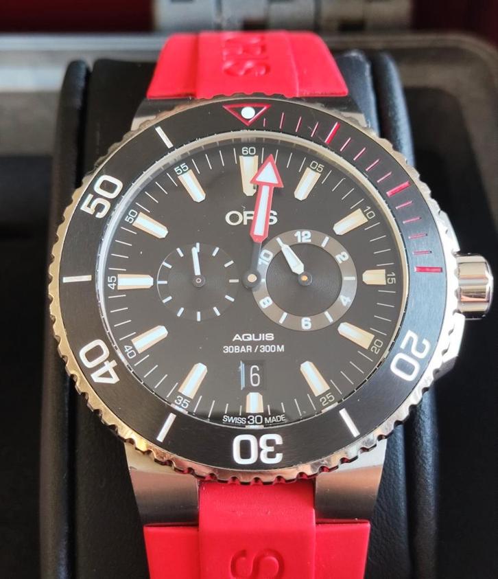 T.K. i.z.g.st. Oris Regulateur"Der Meistertaucher" Titanium, Sieraden, Tassen en Uiterlijk, Horloges | Heren, Zo goed als nieuw