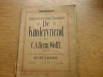 DE KINDERVRIEND DEEL 2 -- C.A.HERM.WOLFF - PIANOSCHOOL, Gebruikt, Les of Cursus, Ophalen of Verzenden, Piano