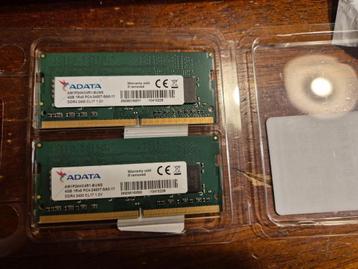 ADATA kit 4GB x 2 =8 GB SODIMM DDR4 laptop geheugen beschikbaar voor biedingen