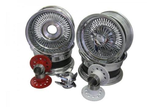 Wire wheels chroom 7x15″, Auto diversen, Tuning en Styling, Ophalen of Verzenden