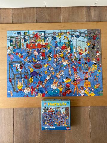 puzzel fitness sportschool gym 1000 stukjes beschikbaar voor biedingen