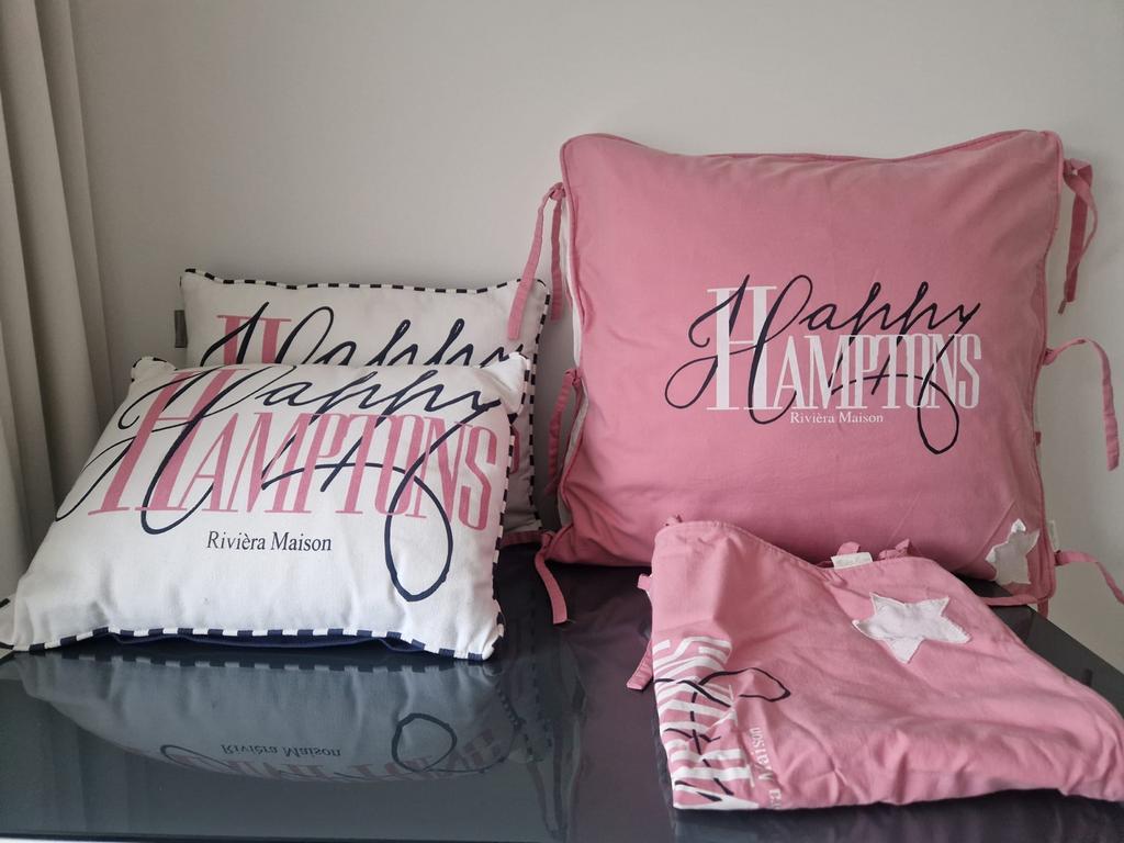 Riviera Maison Hamptons Sierkussens, Ophalen of Verzenden, Zo goed als nieuw, Roze, Vierkant