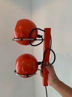 Gepo Wandlamp Oranje Seventies, Huis en Inrichting, Lampen | Wandlampen, Verzenden, Gebruikt, Metaal
