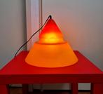Glazen punt piramide vloer tafellamp rood geel sfeerlicht, Ophalen, Modern design, Gebruikt, Glas