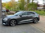 Audi A3 Sportback 40 Tfsi e 204pk S-Line 2021 Garantie vol, Auto's, Audi, Te koop, Zilver of Grijs, Geïmporteerd, 5 stoelen