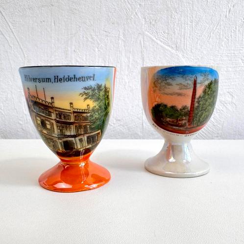Antieke Nederlandse eierdopjes | Hilversum en Apeldoorn, Antiek en Kunst, Antiek | Servies los, Ophalen of Verzenden