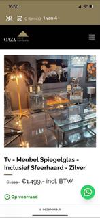 Tv meubel met sfeerhaard 180cm, Ophalen, 150 tot 200 cm, Zo goed als nieuw, Minder dan 100 cm