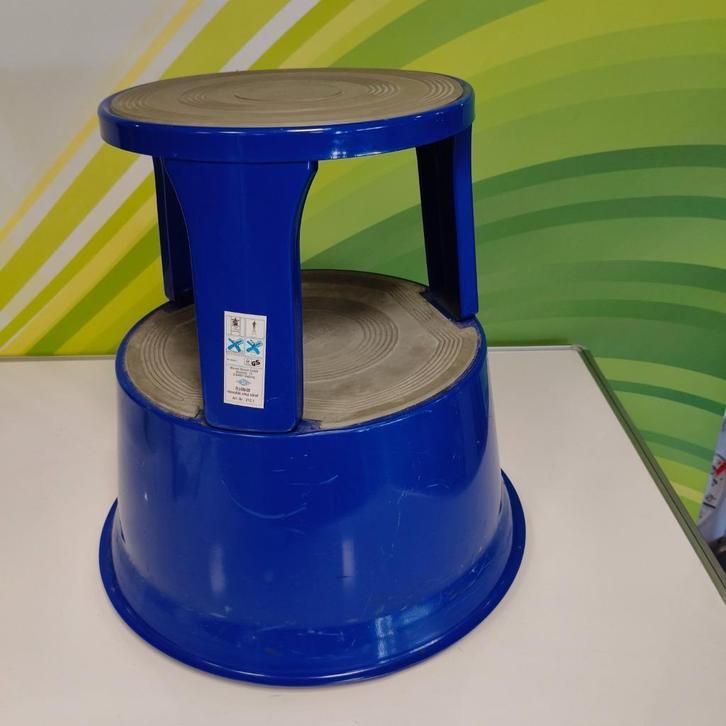 Olifant opstap - Rolkruk Wedo mist rubber ring, Huis en Inrichting, Krukjes, Gebruikt, Staal, Ophalen