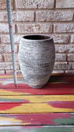 Hoge bloempot kegel vorm 26 x 14 cm taupe, Nieuw, Binnen, Ophalen of Verzenden, Overige vormen