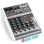 Mengpaneel, Mixer 4-kanaals, USB, MP3, Bluetooth, VMM-K402