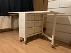 Ikea norden klaptafel wit, Ophalen, Met wielen, Zo goed als nieuw