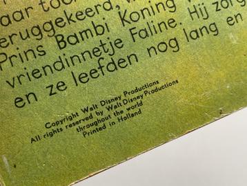 Vintage boek Walt Disney Bambi (1951) beschikbaar voor biedingen