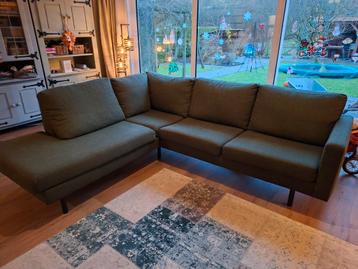 Hoekbank Collin - Stof Portland-groen