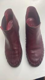Jan Jansen zgan bordeauxrode booties maat 41,5, Verzenden, Jan Jansen, Zo goed als nieuw, Rood