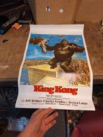 Vintage originele bioscoop poster King Kong uit 1976, Verzamelen, Posters, Ophalen of Verzenden, Zo goed als nieuw, Deurposter of groter