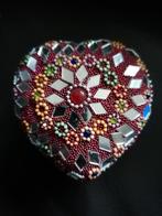 Prachtig mozaïek opbergdoosje hartje, Ophalen of Verzenden, Zo goed als nieuw