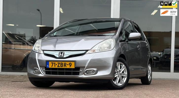 Honda Jazz 1.4 Hybrid Elegance Lerenbekleding Panoramadak Mo, Auto's, Honda, Bedrijf, Te koop, Jazz, ABS, Airbags, Airconditioning