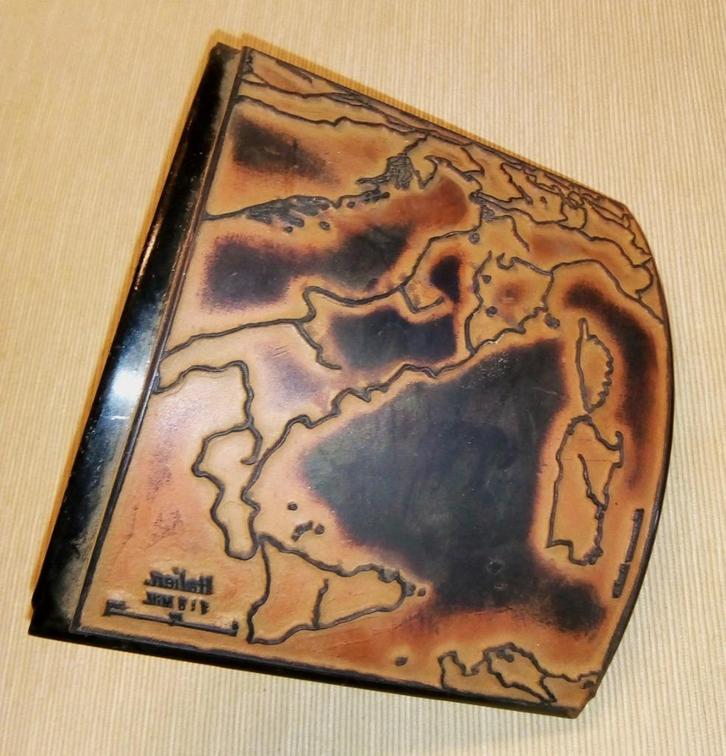 6 school-aardrijkskunde stempels, Antiek en Kunst, Curiosa en Brocante, Ophalen of Verzenden