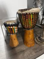 Twee Afrikaanse Trommels, Muziek en Instrumenten, Ophalen of Verzenden, Gebruikt, Overige merken