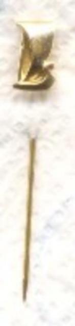 Speldje van het Lada logo goudkleurig, Ophalen of Verzenden, Zo goed als nieuw, Merk, Speldje of Pin