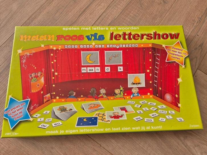 maan roos vis lettershow, Kinderen en Baby's, Speelgoed | Educatief en Creatief, Taal en Lezen, Ophalen of Verzenden