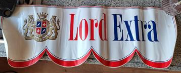 Grote 77 cm lange vintage sticker Lord extra tabak merk logo beschikbaar voor biedingen