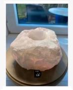 Mooi ….Waxinelicht Rozekwarts edelsteen bijna 1 kilo, Nieuw, Ophalen of Verzenden, X, X