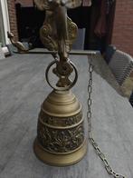 Bronzen wandbel met tekst : Qui me tangit vocem meam audi, Ophalen, Brons