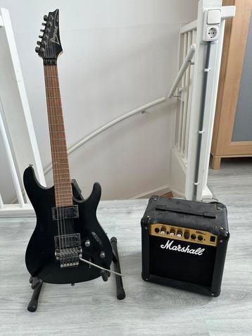 Ibanez S320 inclusief Marshall versterker en standaard beschikbaar voor biedingen
