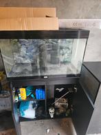 Groot aquarium op meubel, Dieren en Toebehoren, Vissen | Aquaria en Toebehoren, Ophalen, Leeg aquarium