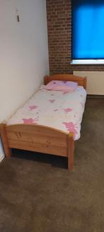Licht eiken 1 persoons bed, Ophalen of Verzenden, Gebruikt, Eenpersoons