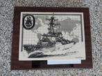 US Navy marine plaquette tegel schip USS McFaul, Ophalen of Verzenden, Marine, Nederland