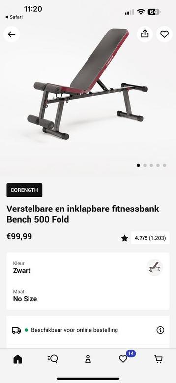 Decathlon Corength fitness bank beschikbaar voor biedingen