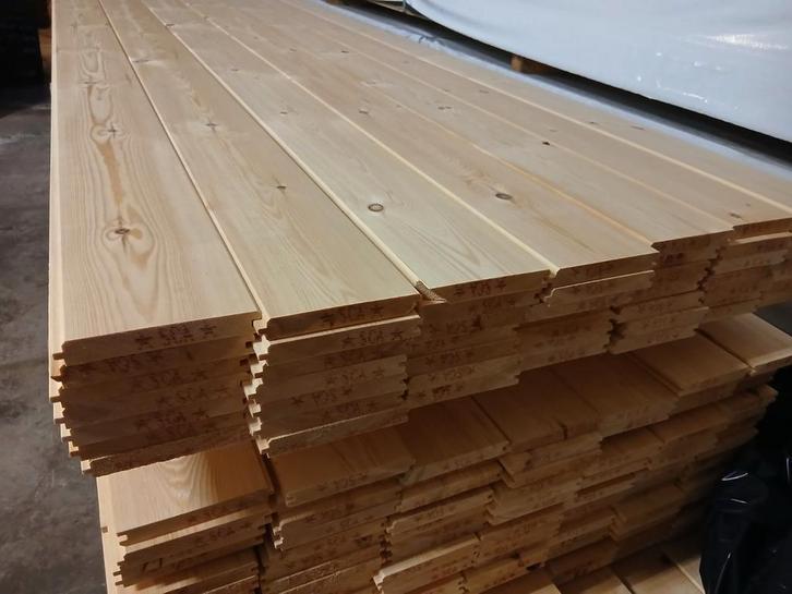 Grenen vloerdelen 480 cm lang, 21 x 147 mm vloerhout planken, Doe-het-zelf en Verbouw, Vloerdelen en Plavuizen, Nieuw, Vloerdelen of -planken