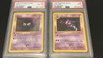 Originele 151 Pokemon: Gastly & Haunter Shadowless 1st Ed., Hobby en Vrije tijd, Verzenden, Zo goed als nieuw, Losse kaart