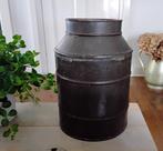 Vintage oud tabaksblik / winkelblik - stoer, sober, landelij, Antiek en Kunst, Ophalen of Verzenden