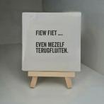Wandtegeltje fiew fiet, Huis en Inrichting, Ophalen of Verzenden, Zo goed als nieuw