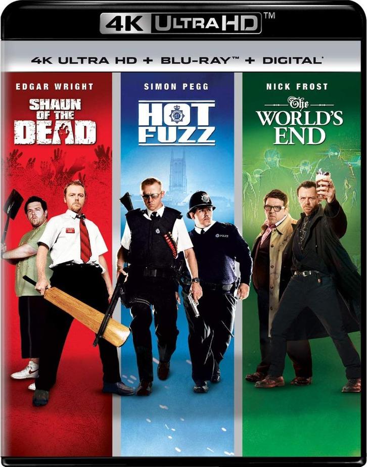 The Cornetto Trilogy 4K (Shaun of the Dead, Hot Fuzz en The, Cd's en Dvd's, Blu-ray, Nieuw in verpakking, Horror, Ophalen of Verzenden