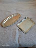 Vintage Zilverkleurige dienbladen Set, Ophalen of Verzenden