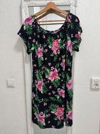 M&S Mode jurk met bloemen maat M, Maat 38/40 (M), Verzenden, Zwart, Zo goed als nieuw