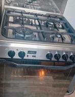 Gasfornuis Indesit met elektrische oven Hetelucht, Ophalen, Grill, 4 kookzones, Zo goed als nieuw