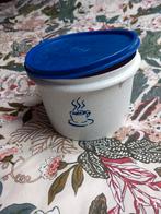 Tupperware koffiebus, Ophalen of Verzenden, Zo goed als nieuw, Blauw, Bus of Trommel