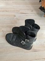 Zwarte Uggs Leer Maat 37 - Winterklaar!, Zwart, Lage of Enkellaarzen, Ophalen of Verzenden, Gedragen