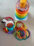 Fisher Price Speelgoedset: Piramide, Zebra & Ringen, Ophalen, Gebruikt